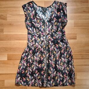 As U Wish Pink and Black Sleeveless Sundress